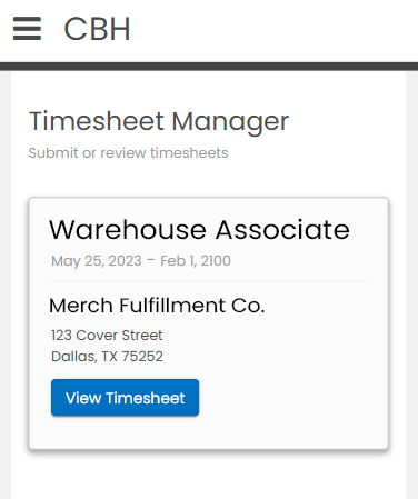 Timesheet Manager